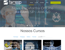 Tablet Screenshot of famesp.edu.br